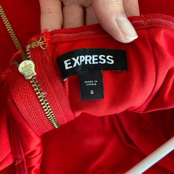 Express Red Jumpsuit - Picture 5 of 6